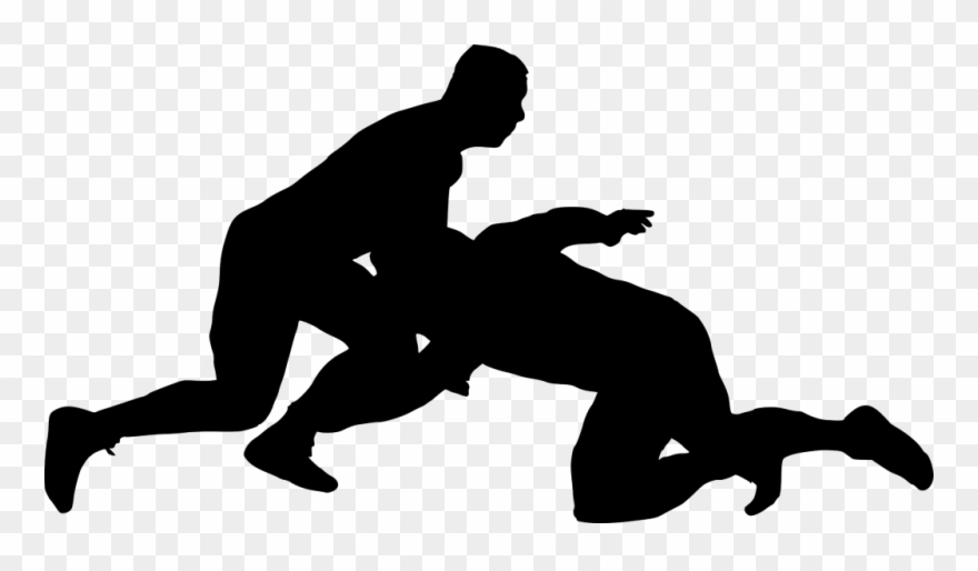 Free Png Sport Wrestling Silhouette Png Images Transparent - Wrestling Silhouettes Clipart