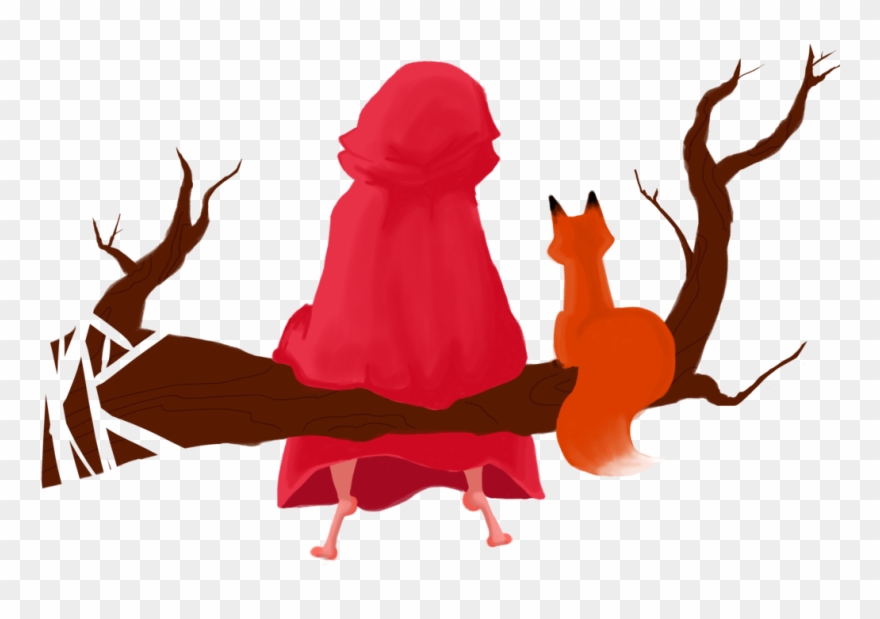 Little Red Riding Hood, Background Wallace Hale - Little Red Hood Png Clipart