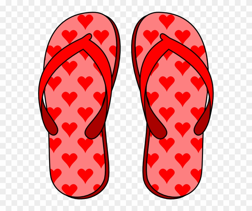 Clip Art Freeuse Download Forgetmenot Footwear Flops - Flip-flop Fun Luggage Tag - Png Download