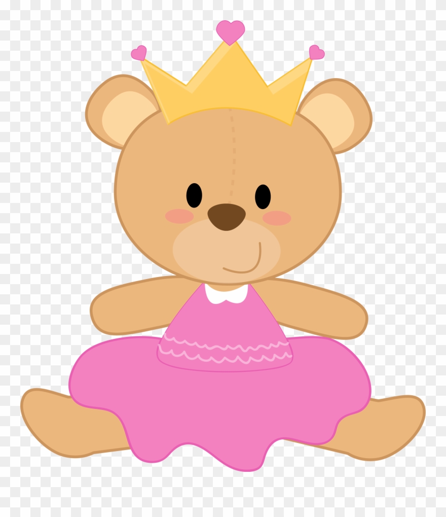 B * * Princesas De Cuento - Desenho De Ursinha De Vestido Clipart