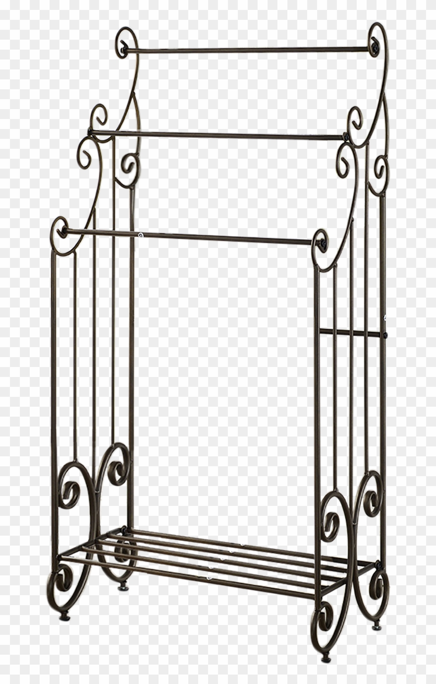 Iona Pewter Metal Transitional 3 Bar Free Standing Clipart