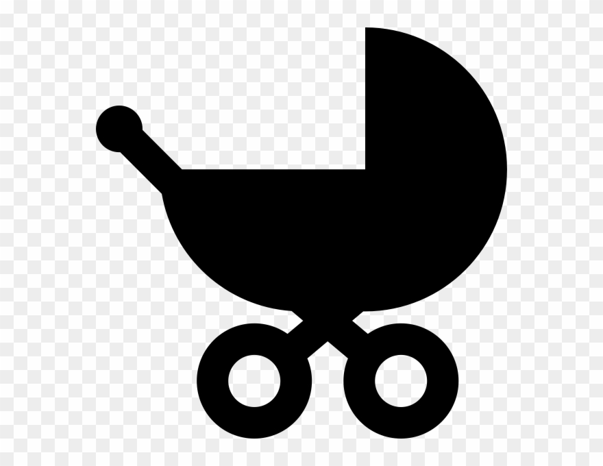Baby Carriage Rubber Stamp - Baby Carriage Svg Clipart