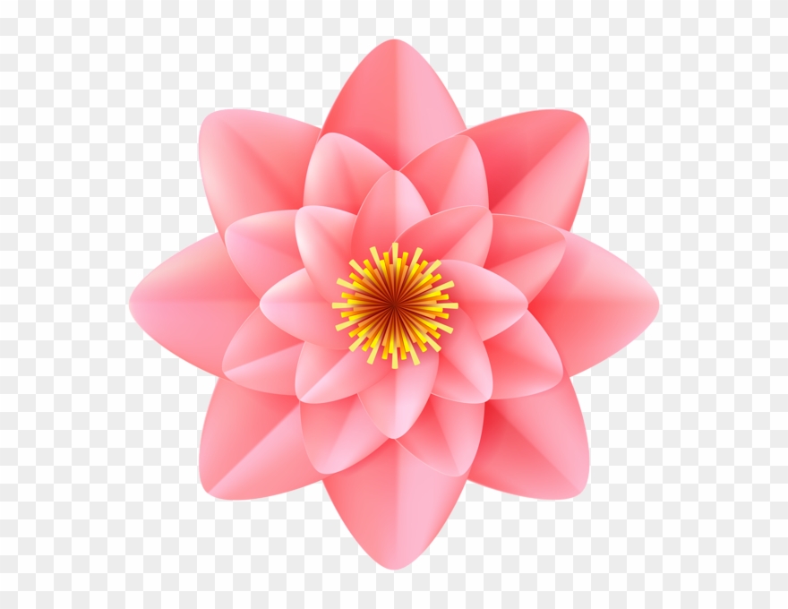 Decorative Pink Flower Transparent Image - Portable Network Graphics Clipart
