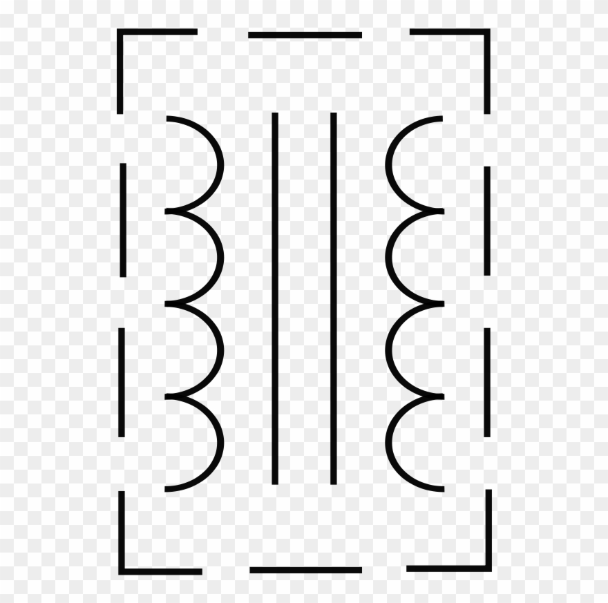 Rsa Iec Transformer Symbol-5 Clip Art - Iec Transformer Symbol - Png Download