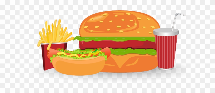Meal Clipart Burger Meal - Hamburger - Png Download
