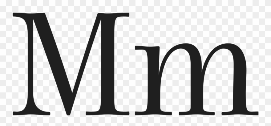 The “m's” Are A Great Showcase For The Subtle Concave Clipart