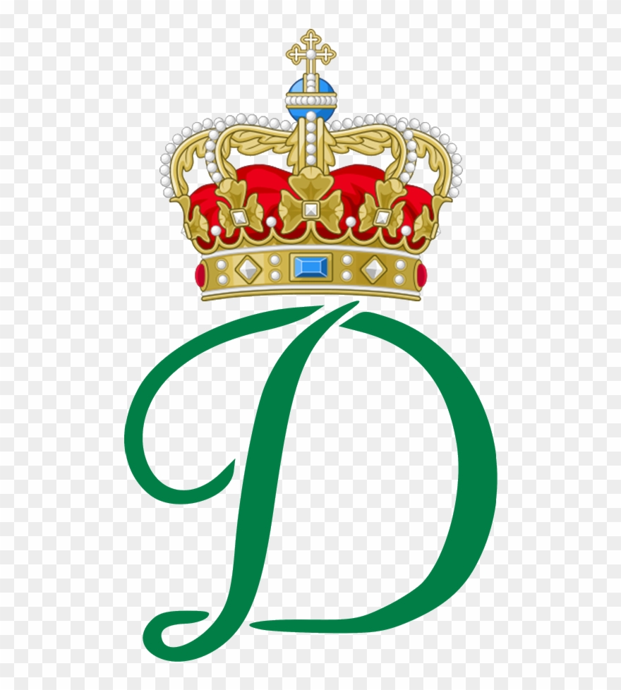 Royal Monogram Danae 1 Princess Diana Biography, Letter - Coat Of Arms Of Greek Prince Clipart
