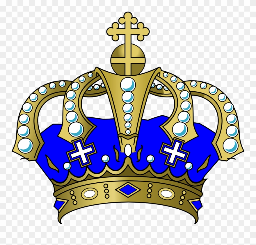 Royal Blue Crown Clipart
