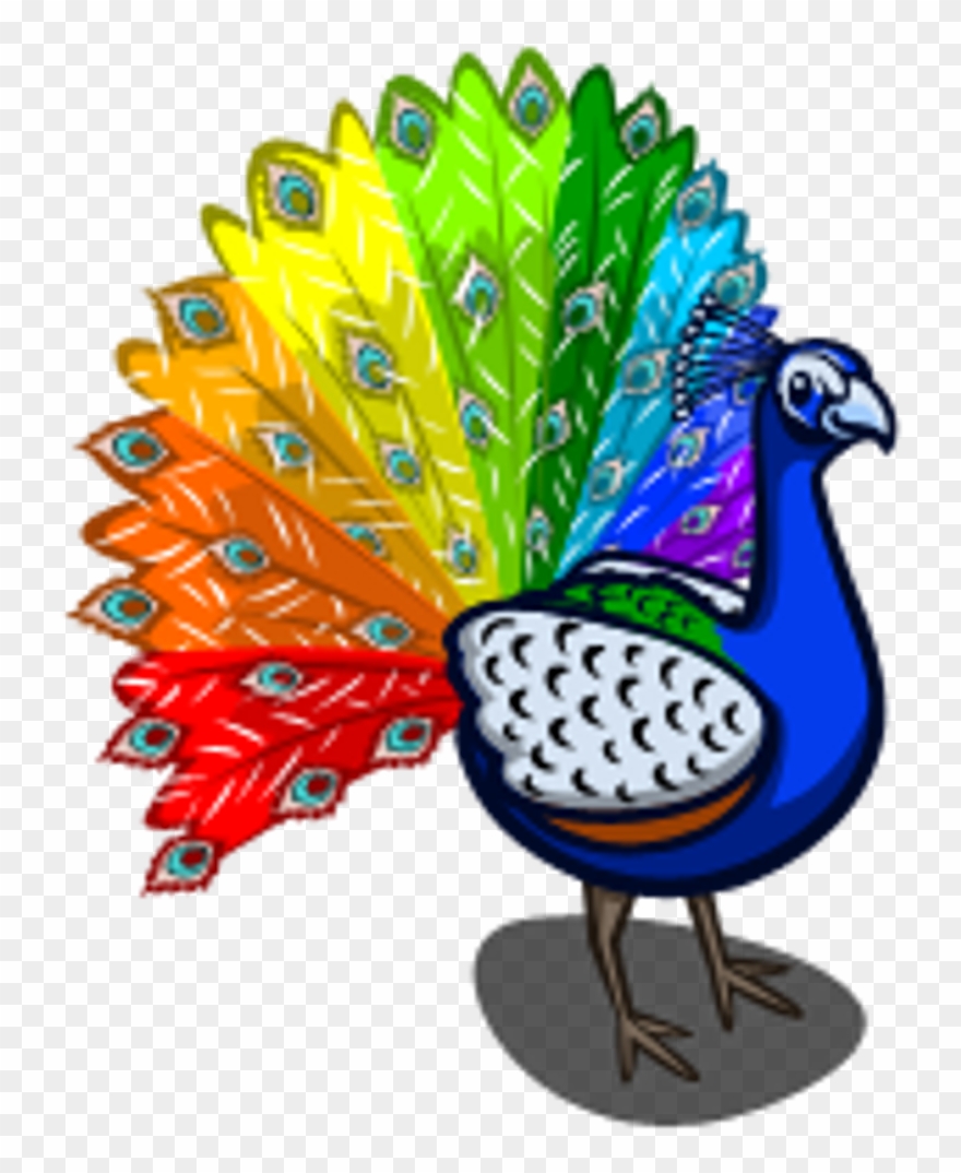 Bandaidgirl77 Smile Ijoketocope Yep Peacock Bird Rainbo - Icon Peacock Clipart