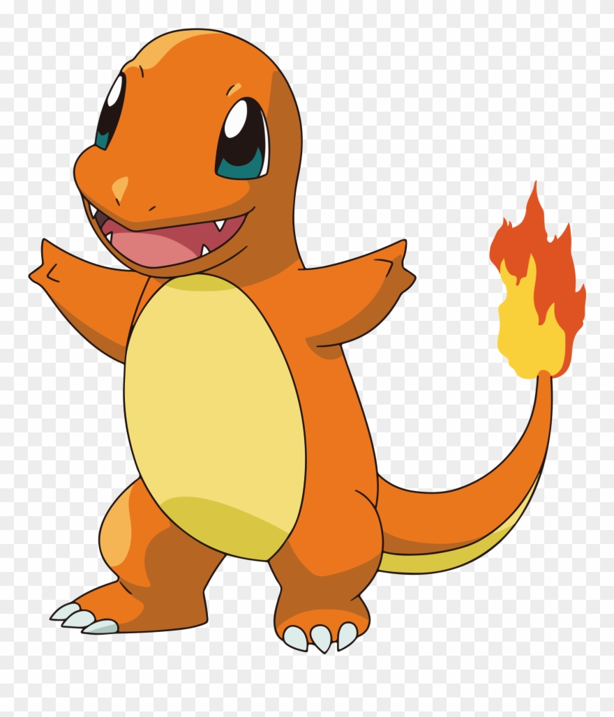 237kib, 2000x2000, Charmander-3 - Pokemon Charmander Clipart