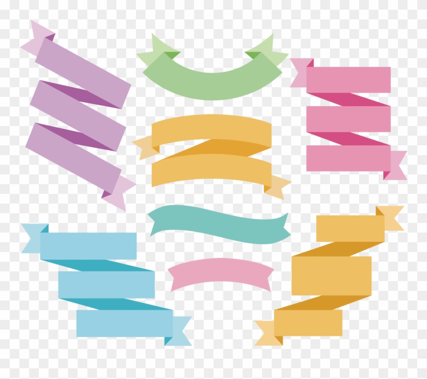 Vector Splashes Illustrator Image Freeuse Download - Ribbon Clipart