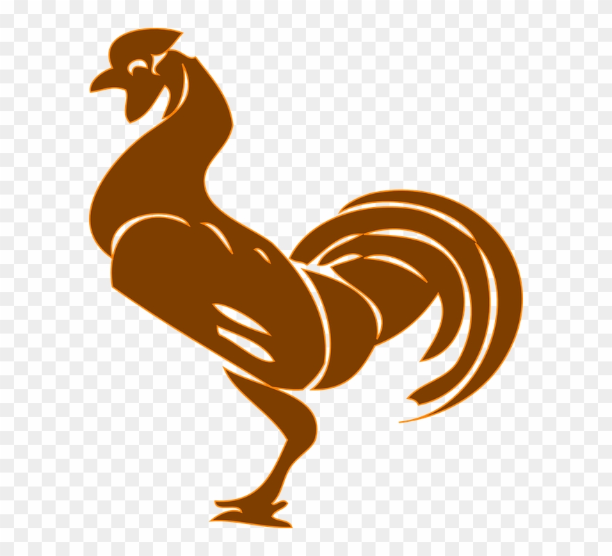 Rooster Bird Silhouette Tattoos, Rooster Silhouette, - Rooster Clip Art - Png Download