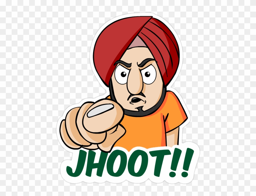 'sarcastic Sardarji' Sticker Pack On Student Show - Sardar Ke Jokes Clipart
