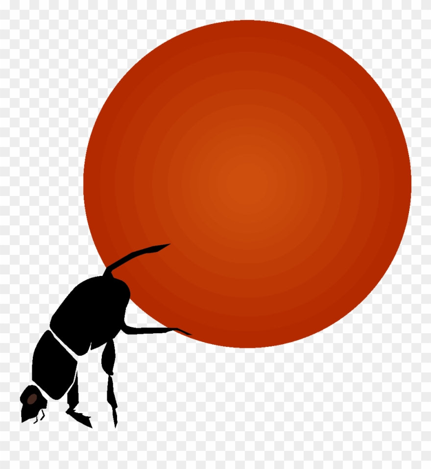 Dung Beetle Clipart - Circle - Png Download