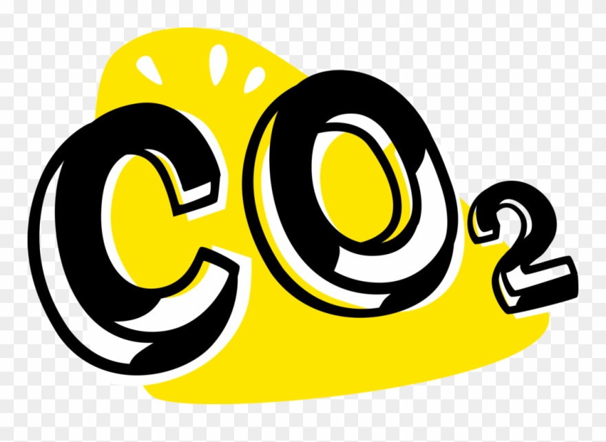 Vector Illustration Of Carbon Dioxide Chemical Formula - Carbon Dioxide Clipart