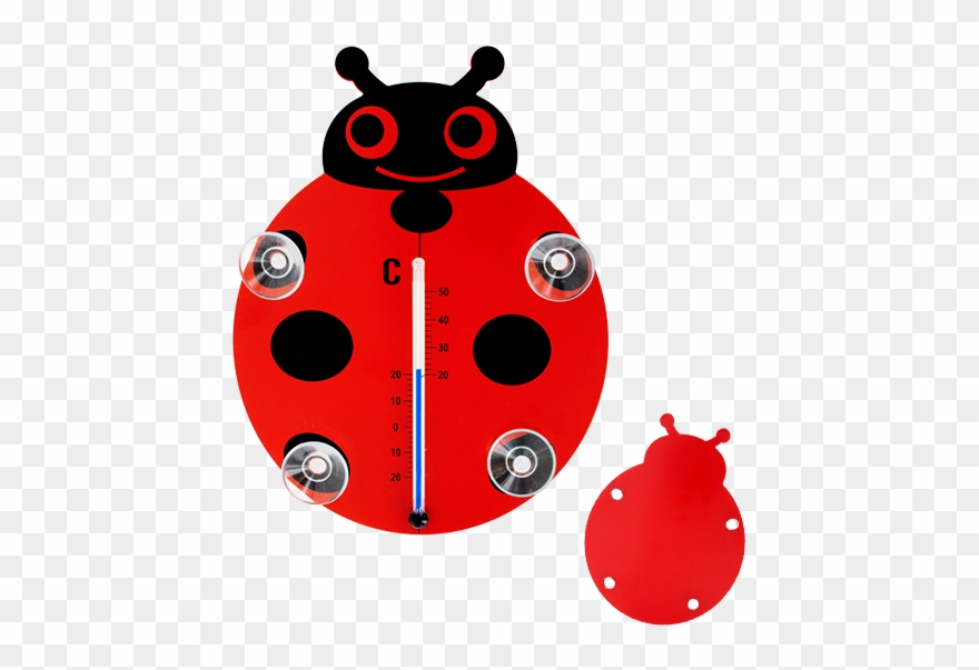 Thermo Animo - Fenster-thermometer Marienkäfer Von Moderne Hausfrau Clipart
