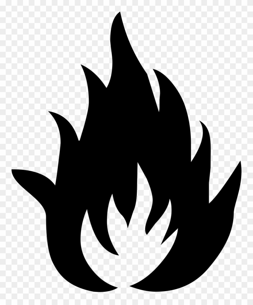 Png File - Flammable Symbol Clipart