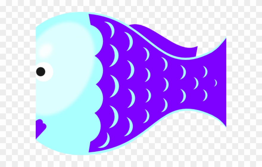 Fish Clipart Purple - Peixe Desenho Png Transparent Png