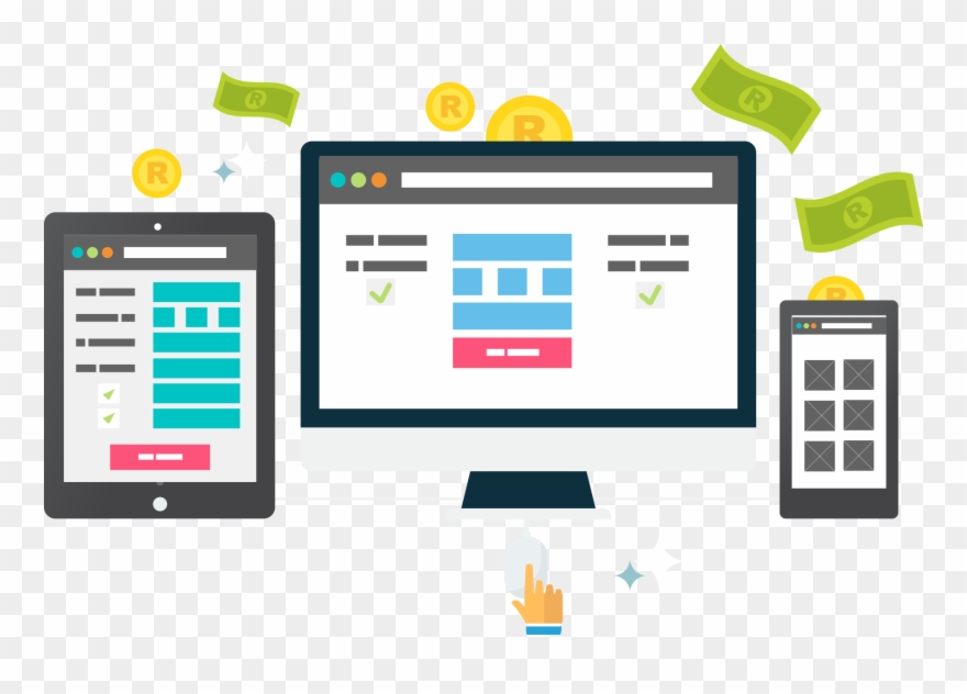 Digital Performance Based Marketing - Auction Software Clipart