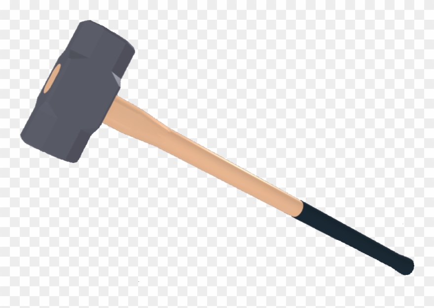 Hammer Clipart Left Handed - Sledgehammer Transparent Background - Png Download
