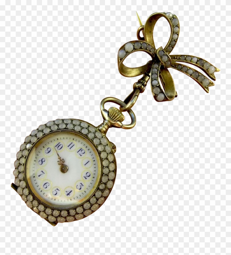 Rare Art Deco Argent Dore Gold Filled Moonstone Bow - Locket Clipart