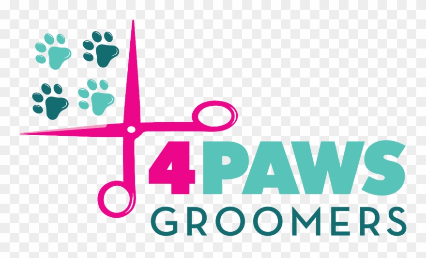 Logo - 4 Paws Groomers Clipart