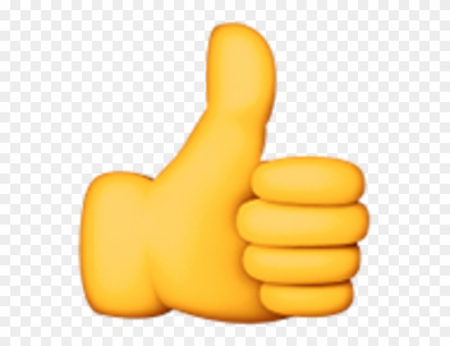 Finger Up Emoji Clipart Explore Pictures - Thumbs Up Apple Emoji - Png Download