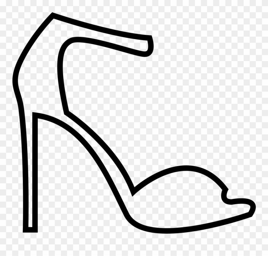 Summer High Heel Sandals Svg Png Icon Free Download - Png Icon Heels White Clipart