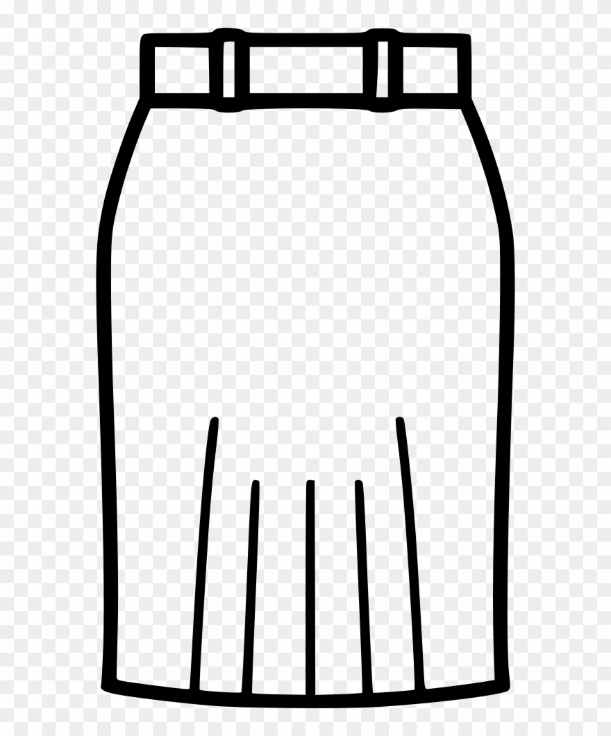 Carporate Skirt Comments - Falda Para Colorear Clipart