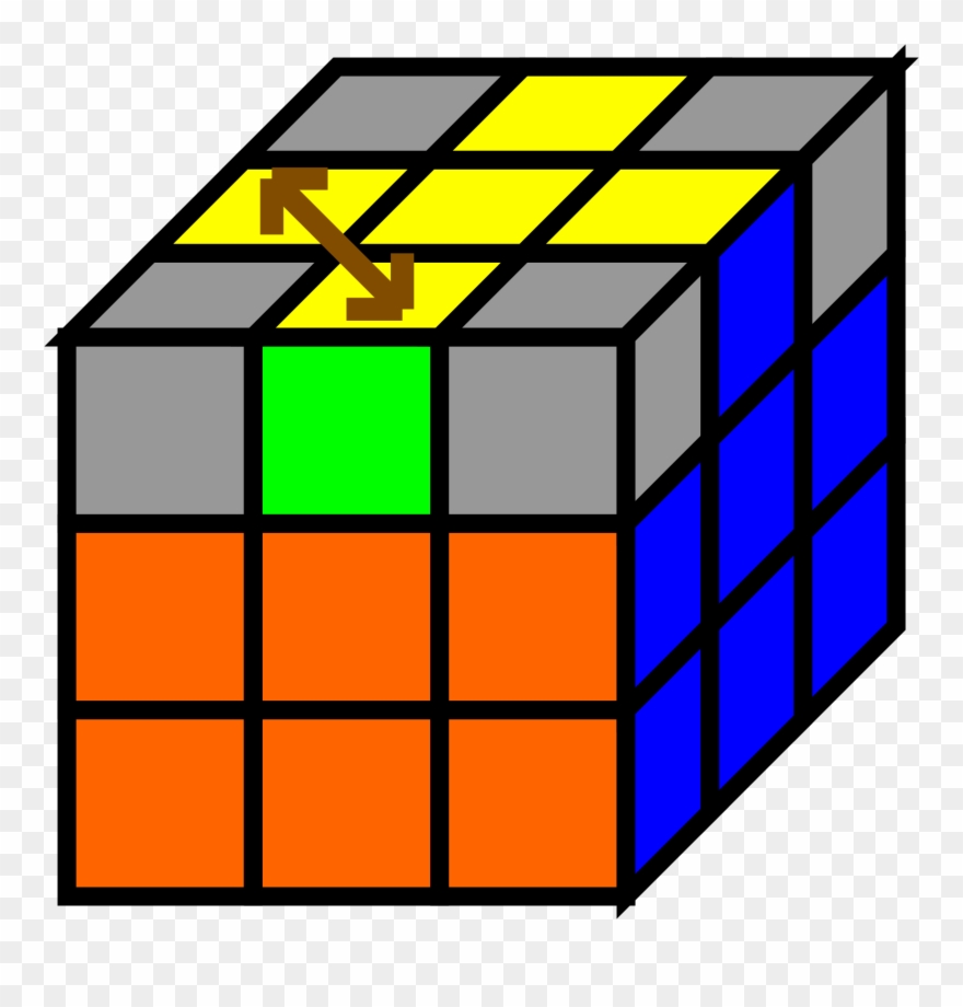 Rubix Cube Png File Rubik S Cube Beginner S Method - Cube Figure Clipart