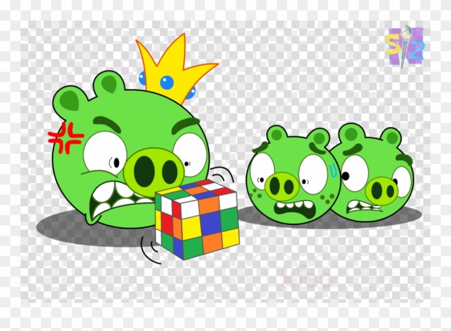 Rubix Cube Angry Birds Clipart Angry Birds Star Wars - Bad Piggies Star Wars - Png Download