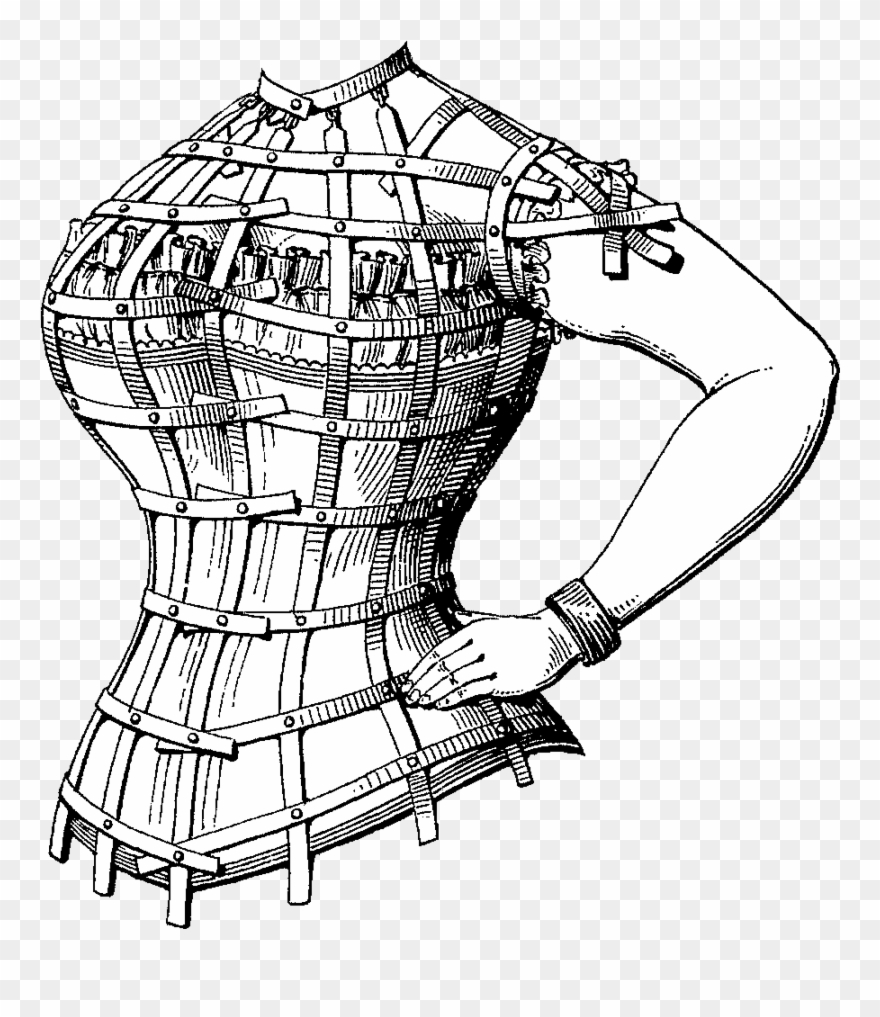 Free Freebie Printable Vintage Woman's Torso For Assemblage - Sketch Clipart