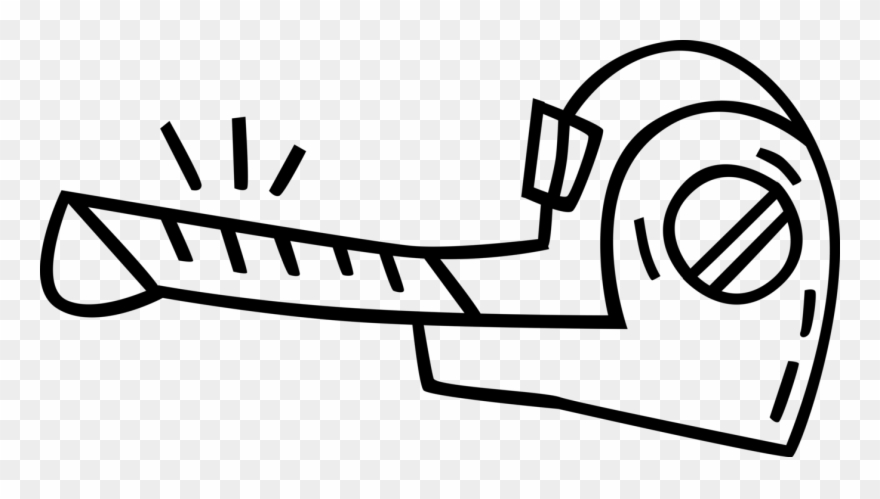 Vector Illustration Of Tape Measure Or Measuring Tape Clipart