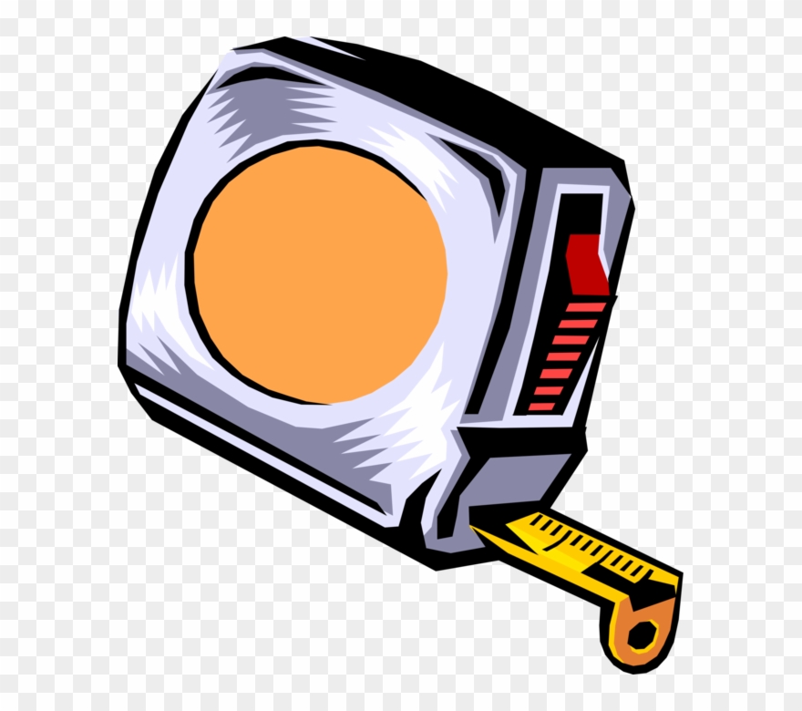 Vector Illustration Of Tape Measure Or Measuring Tape - Ruler Clipart