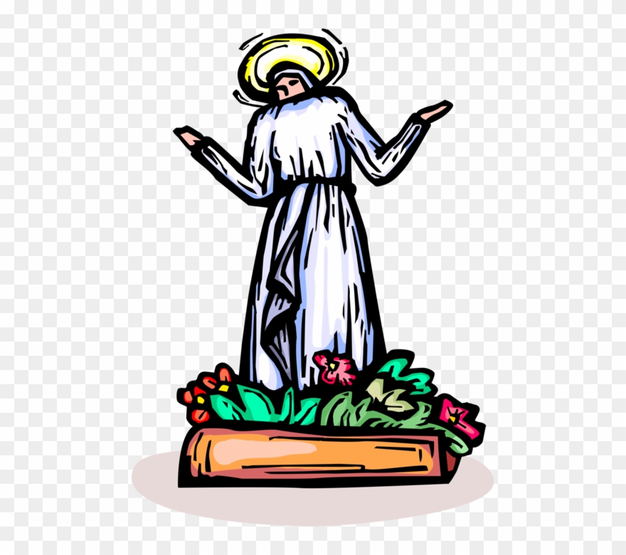 Vector Illustration Of Blessed Virgin Mary Mother Of - Illustration Clipart