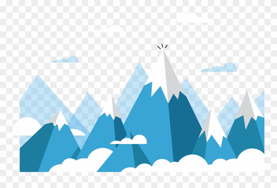 Mount Everest Euclidean Mountain - Snow Mountain Vector Png Clipart