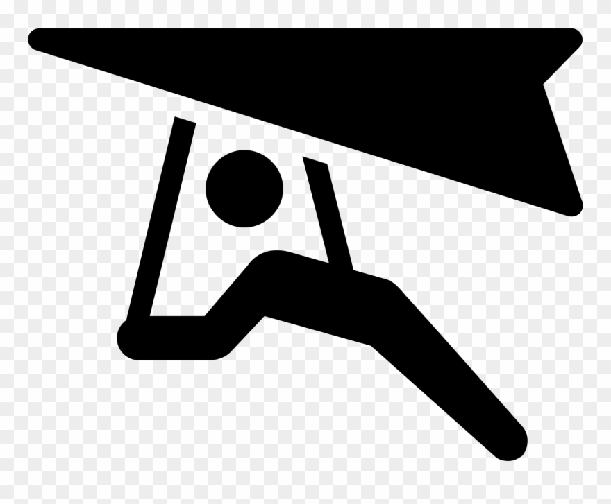 This Image Shows A Hang-glider With A Human Outline - Coque J'peux Pas J'ai Deltaplane 1 Compatible Iphone Clipart