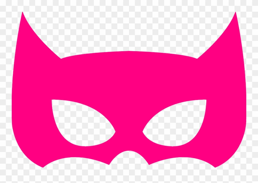 Superhero Mask Transparent Pink Clipart