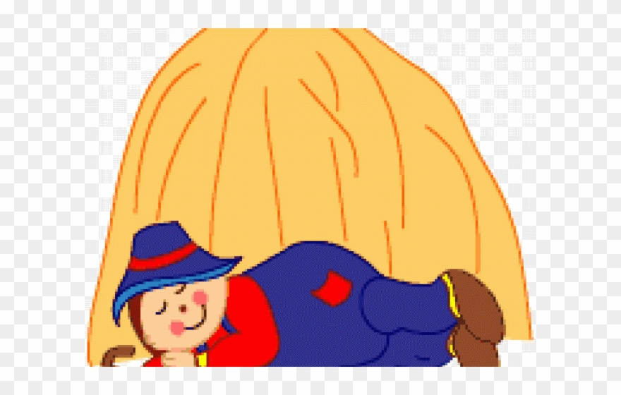 Haystack Clipart Hay Stack - Blue Pencil - Png Download