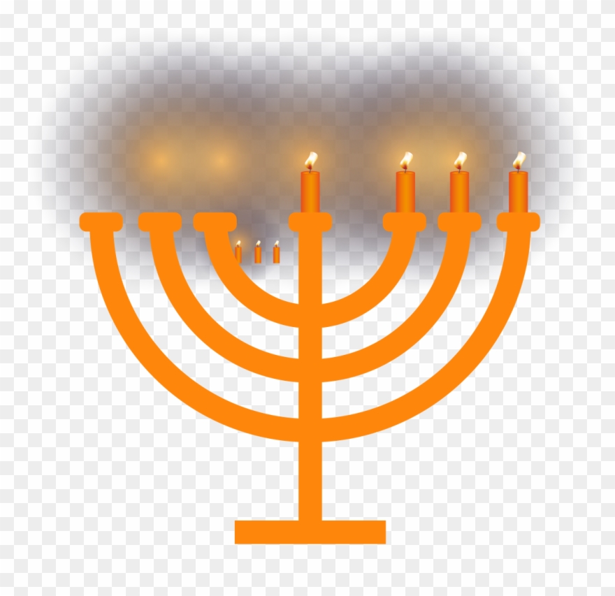 Menorah Candle Clip Art Twisted Candlelight Transprent - Hanukkah Menorah Png Transparent Png