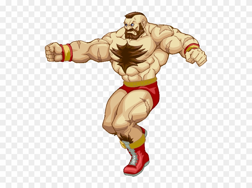 Zangief Sirlin Net Game Design Clipart Of Street Sign - Zangief - Png Download