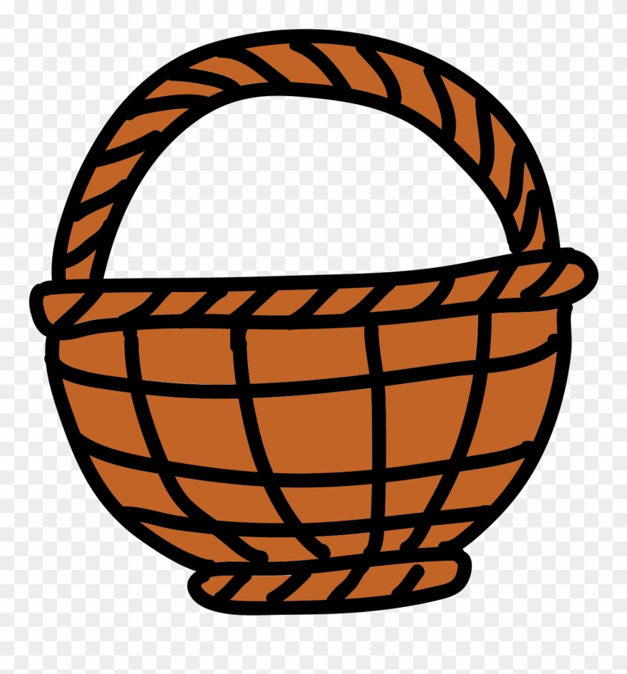 Wicker Basket Icon - Empty Flower Basket Icon Png Clipart
