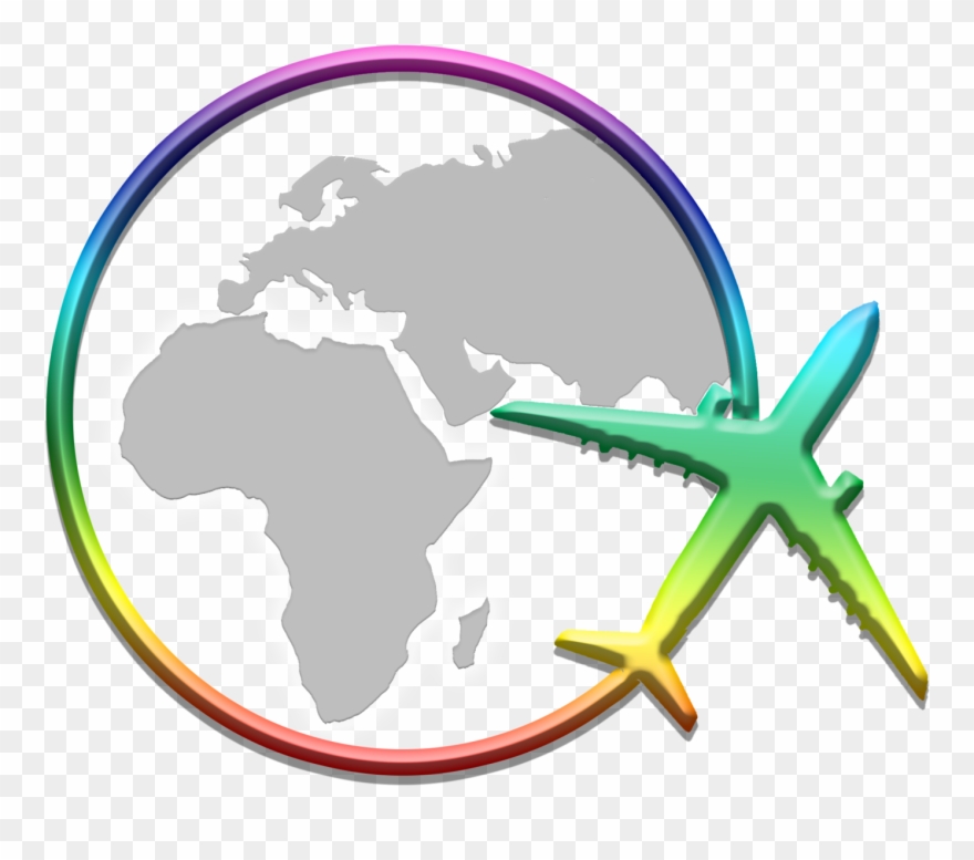 Brazil Lgbt Family And Corporate Travel Curated - Black World Map Watercolor Clipart