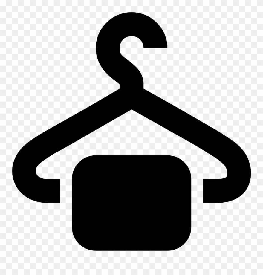 Clothes Hanger With Basket Раздевалка Icon Free Download - Cloakroom Icon Clipart