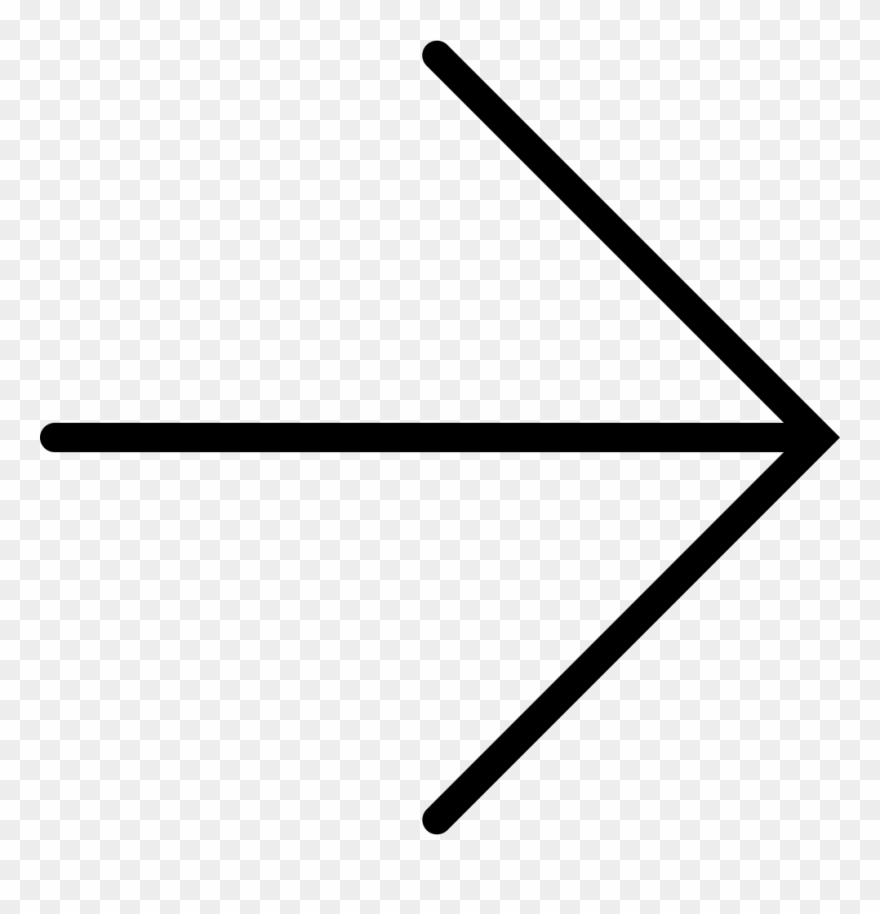 Big Right Arrow Comments - Arrow Right Thin Clipart