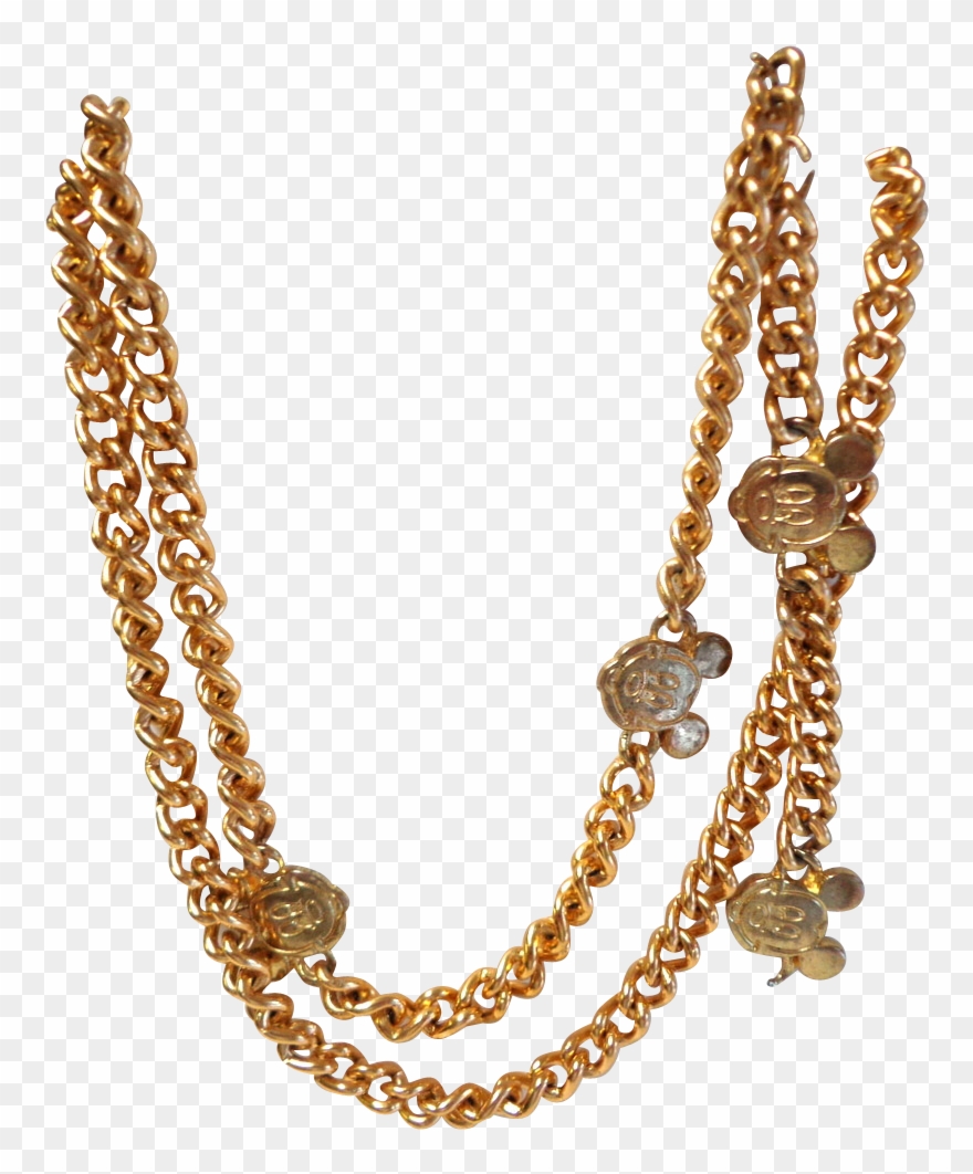 Two Toned Gold Chains - Chain Belt Png Clipart