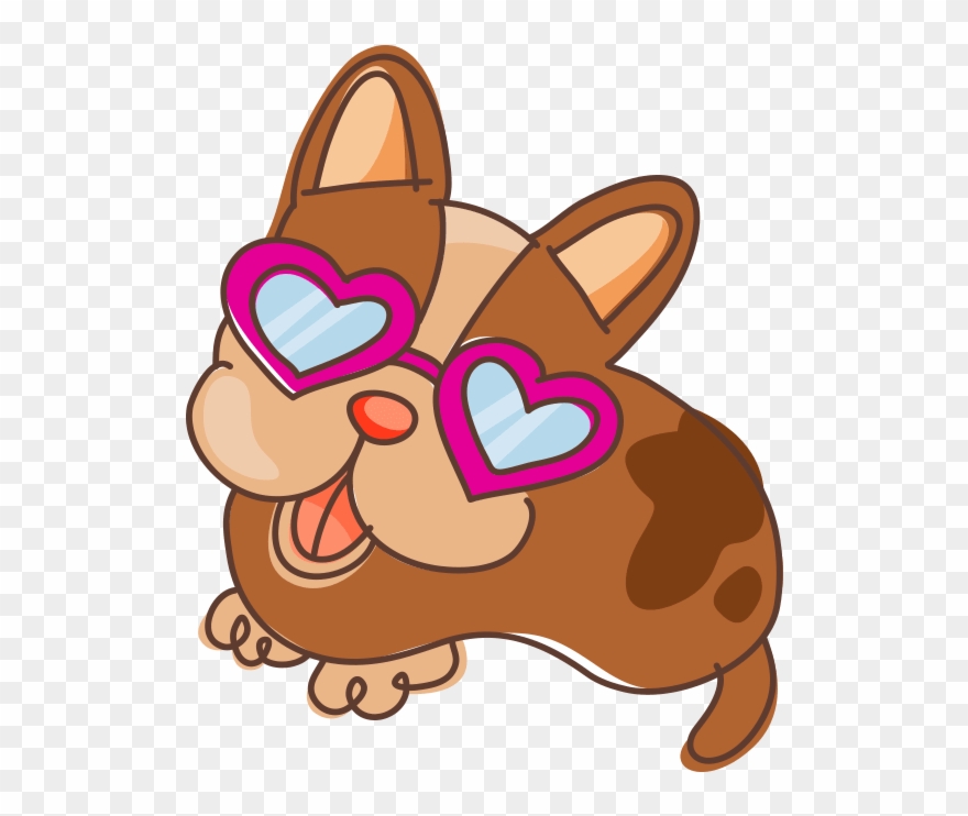 Doggie With Glasses Clipart