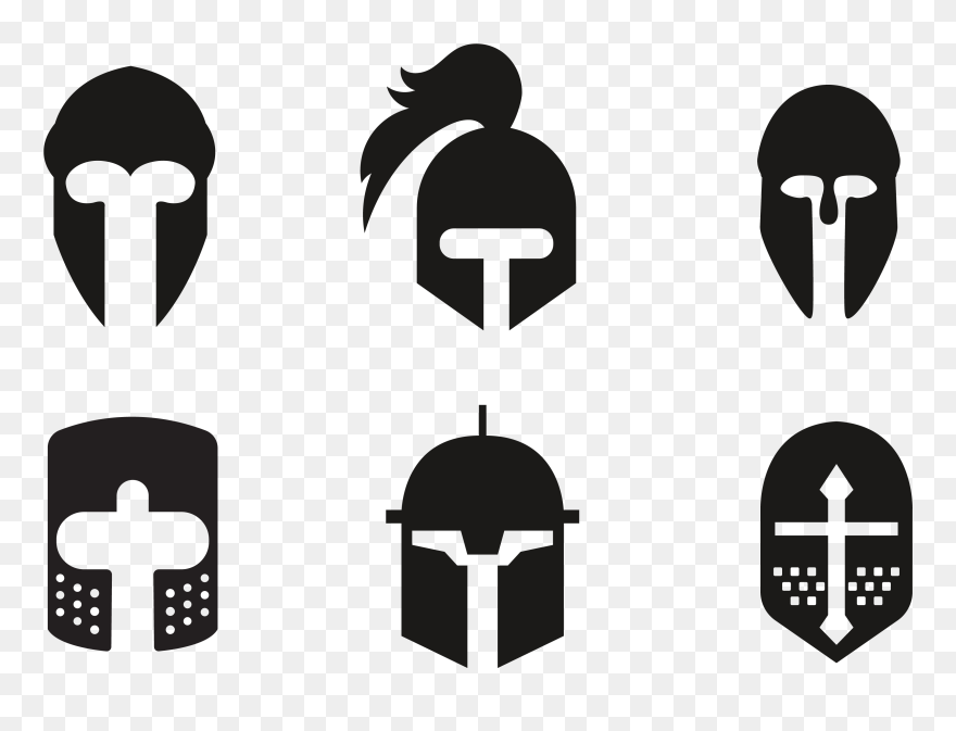 Motorcycle Helmet Knight - Silhouette Motorcycle Helmets Png Clipart