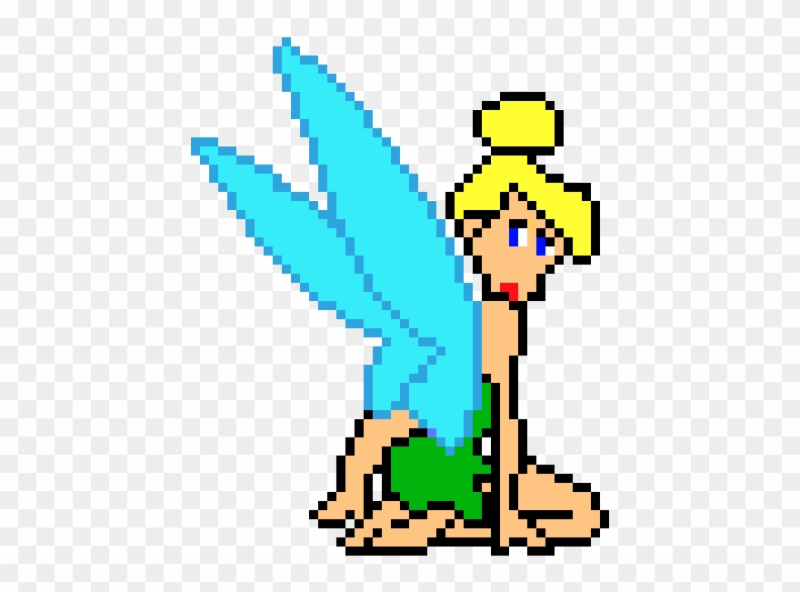 Tinkerbell - Easy Pixel Art Clipart