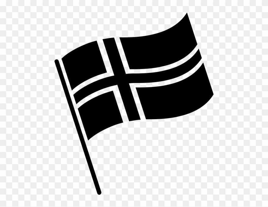 Icelandic Flag Rubber Stamp - Spanish Flag Black And White Clipart